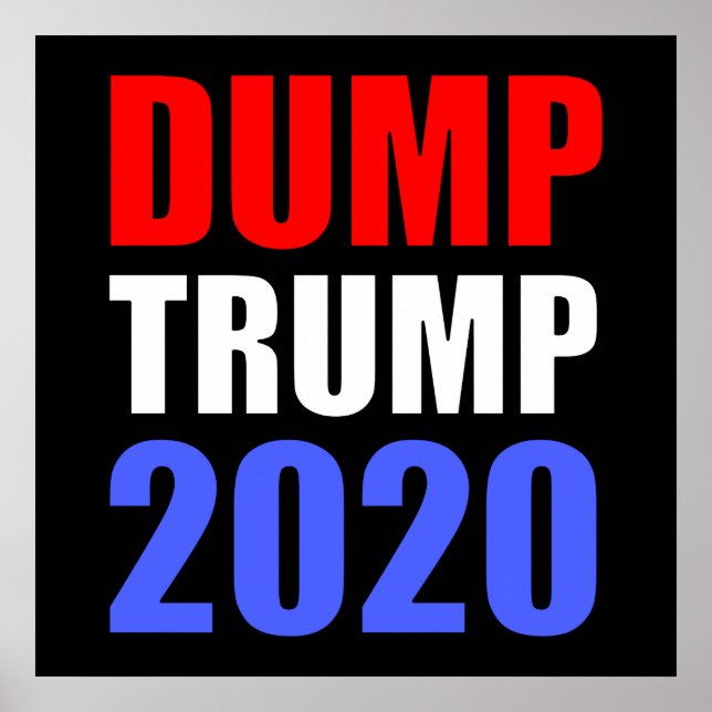 Póster Volcar a Trump 2020 contra Trump (Frente)