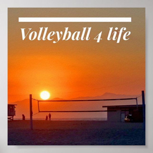 Póster Voleibol 4 Vida (Frente)