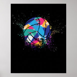 Póster Voleibol colorido