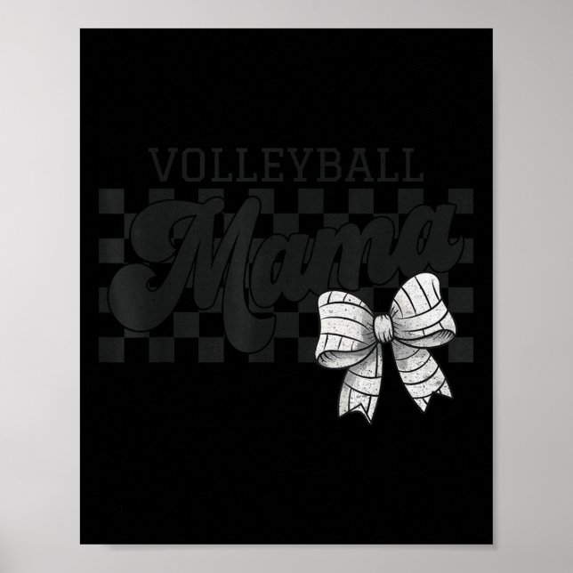 Póster Voleibol controlado Mama Coquette Bow Voleibol (Frente)