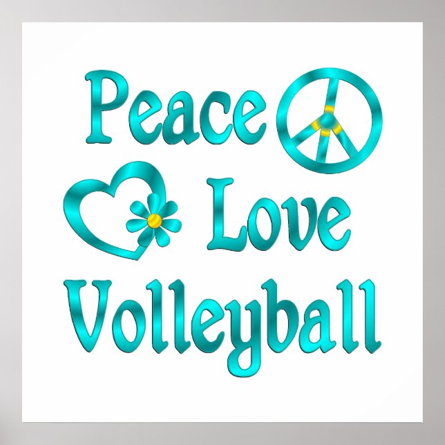 Póster Voleibol de amor por la paz (Frente)