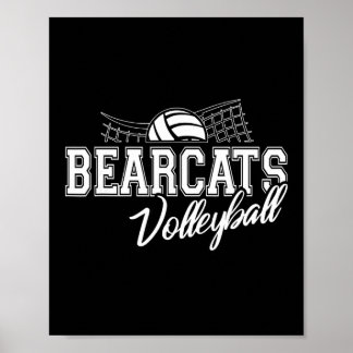 Póster Voleibol de Bearcats Espíritu de Regreso a la Escu
