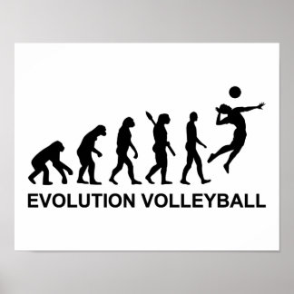 Póster Voleibol de la evolución