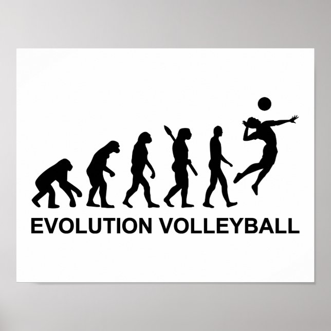 Póster Voleibol de la evolución (Frente)