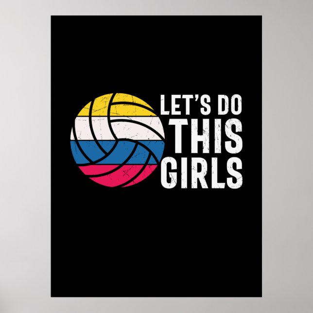 Póster Voleibol | Dejar De Hacer Este Chica (Frente)