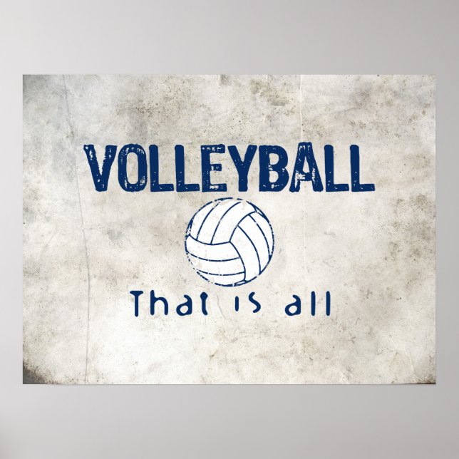 Póster Voleibol, Eso Es Todo (Frente)