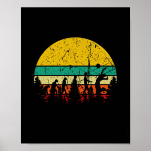 Póster Voleibol Evolution Retro