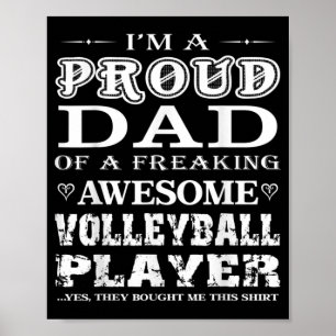 Póster Vóleibol masculino Soy un regalo orgulloso de papá