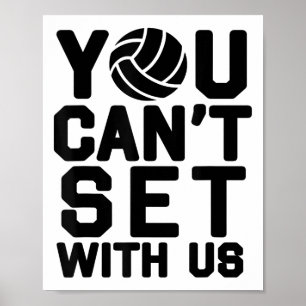 Póster Voleibol S Para Chicas - No Puedes Colocar Con Nos