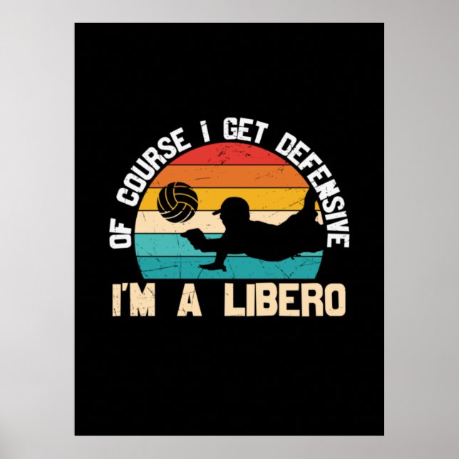 Póster Voleibol | Soy Un Libero (Frente)