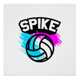 Póster Voleibol Spike