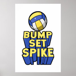 Póster Voleibol Spike