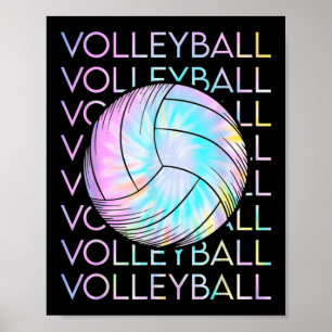 Póster Voleibol Tie Dye Look