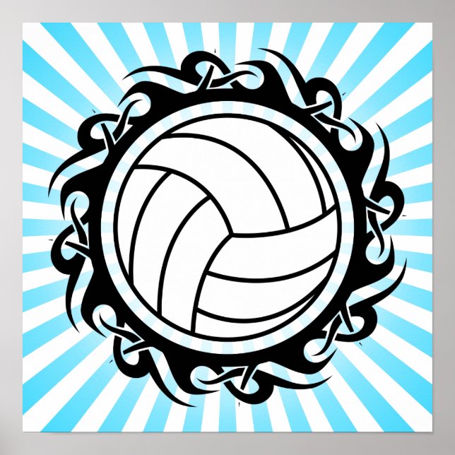 Póster voleibol tribal (Frente)
