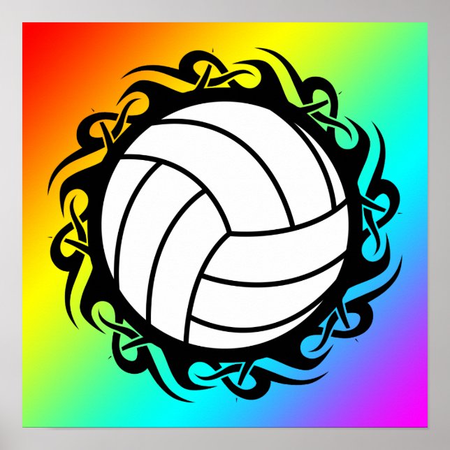 Póster voleibol tribal (Frente)