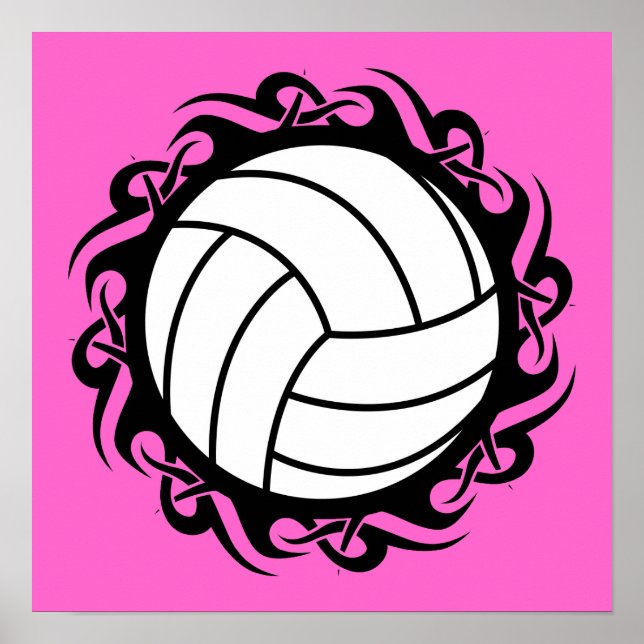 Póster voleibol tribal (Frente)