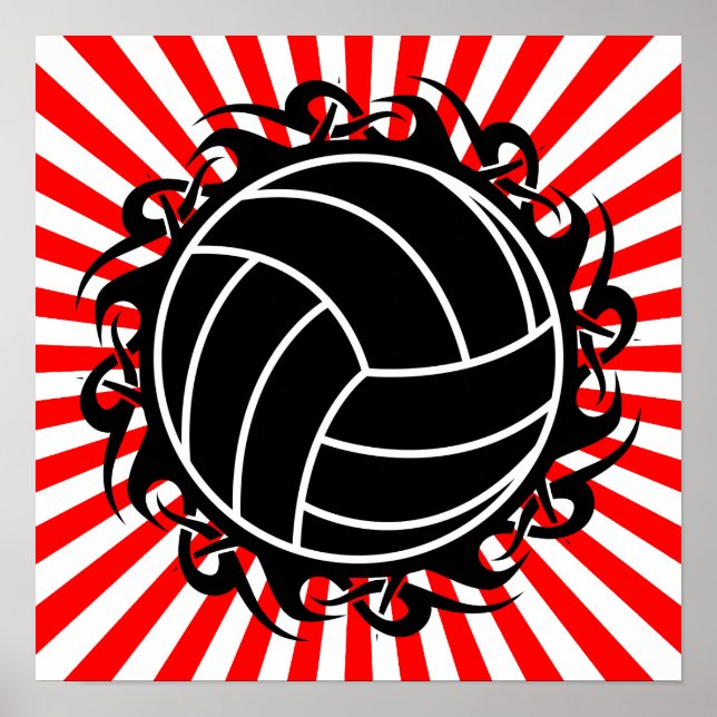 Póster voleibol tribal (Frente)