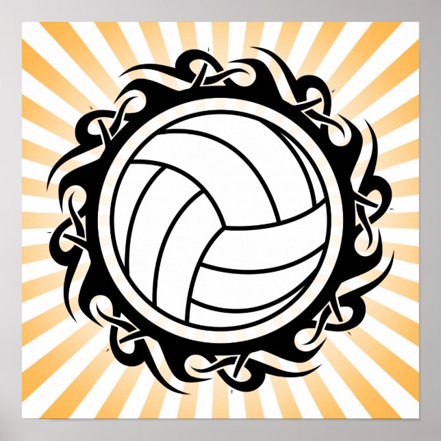 Póster voleibol tribal (Frente)