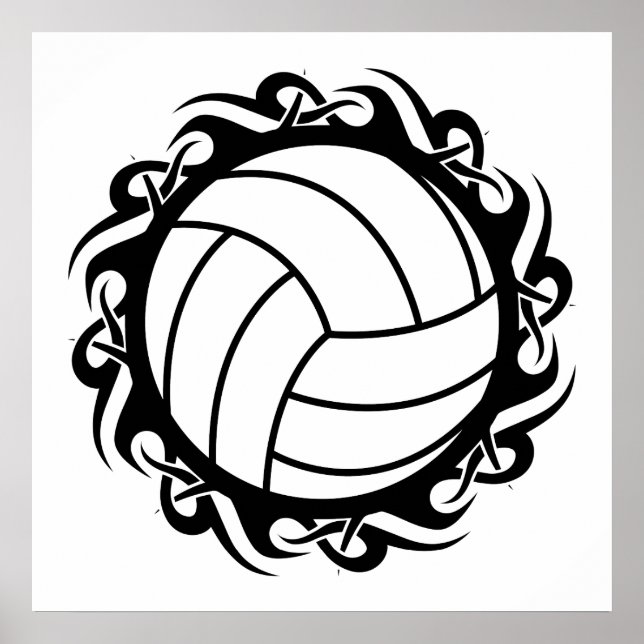 Póster voleibol tribal (Frente)