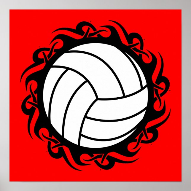 Póster voleibol tribal (Frente)