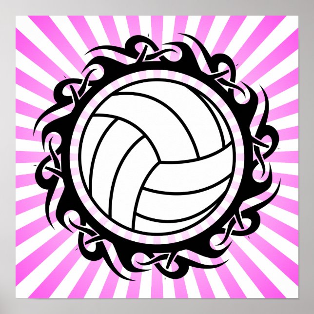 Póster voleibol tribal (Frente)