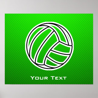 Póster Voleibol verde