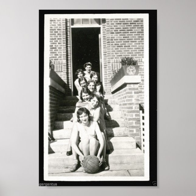 Póster Voleibol vintage (Frente)