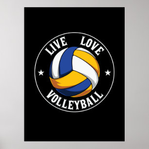 Póster Voleibol   Voleibol de amor vivo
