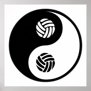 Póster Voleibol Yin Yang