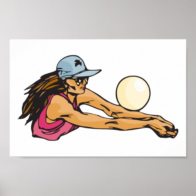 Póster Voleibolista femenina (Frente)
