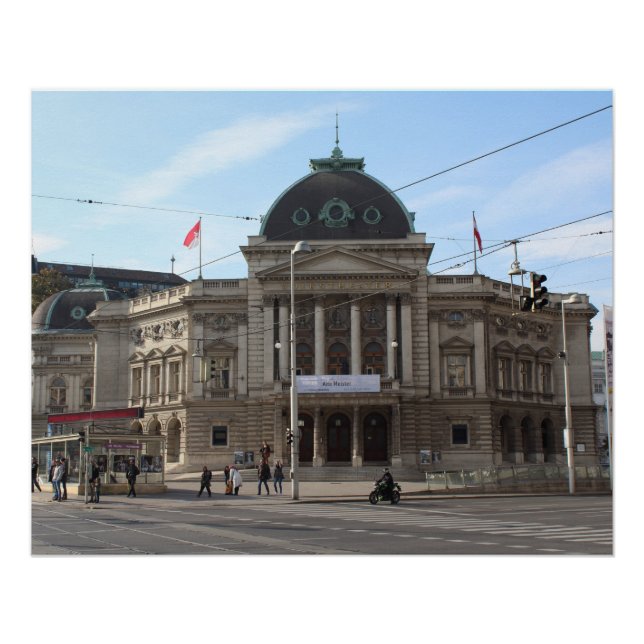 Póster Volkstheater Viena Austria (Anverso)