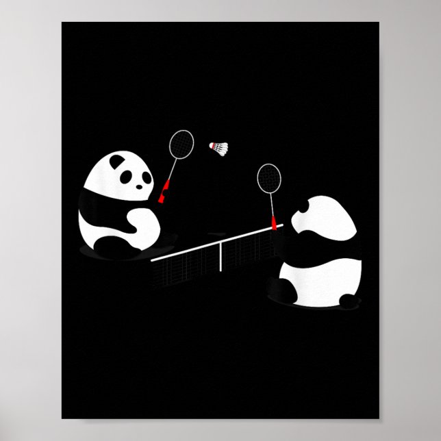 Póster Volley Panda de Bádminton  (Frente)