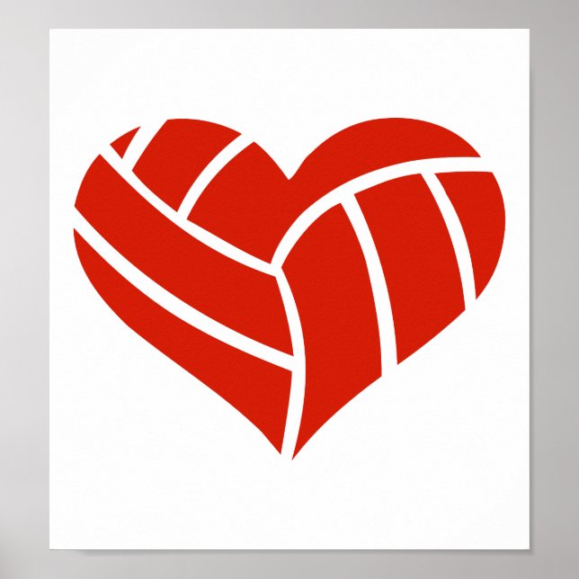 Póster Volleyball heart (Frente)