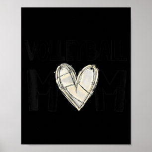 Póster Volleyball Mom Life Game Day Vibes Voleibol Moda