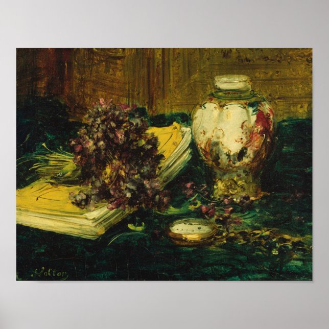 Póster Vollón de Antoine - Violetas (Frente)