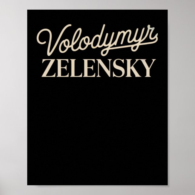 Póster Volodímir Zelenski (Frente)