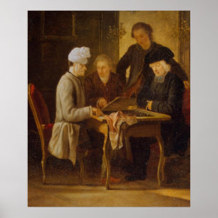 Póster Voltaire en ajedrez