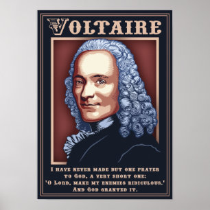 Póster Voltaire - Oración