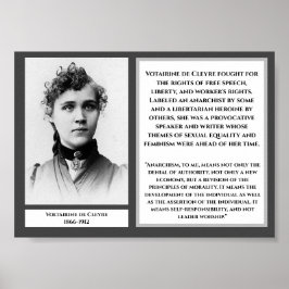 Póster Voltairine de Cleyre