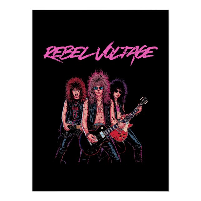 Póster Voltaje Rebelde (Anverso)