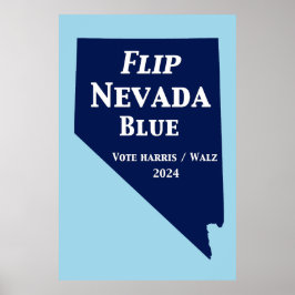 Póster Voltear el azul de Nevada en 2024