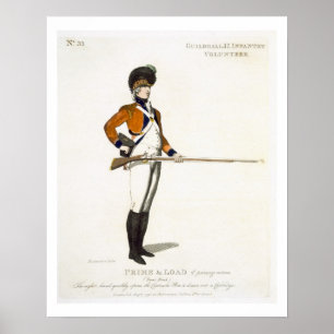Póster Voluntario de Infantería Ligera del Guildhall, pla