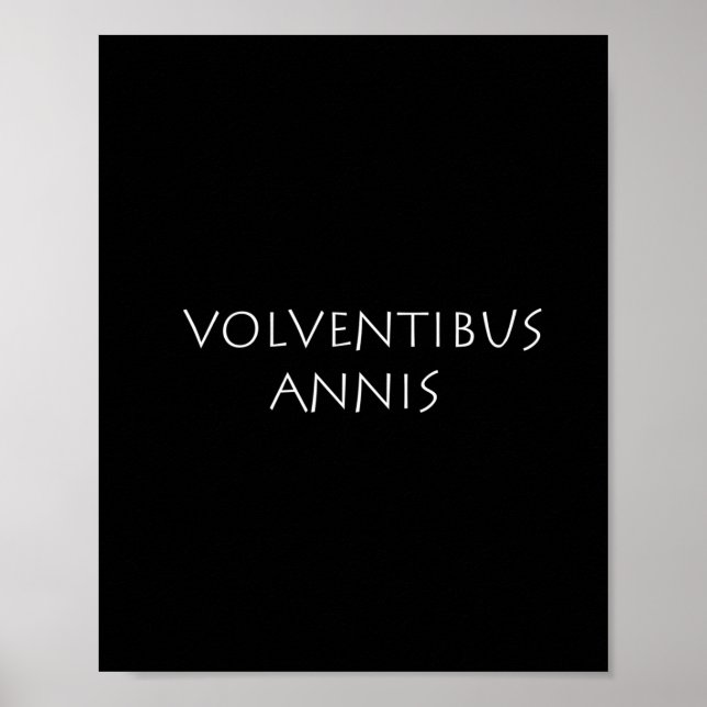 Póster Volventibus annis (Frente)