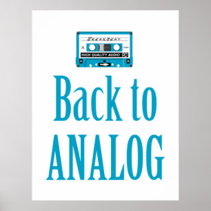 Póster Volver a analógico