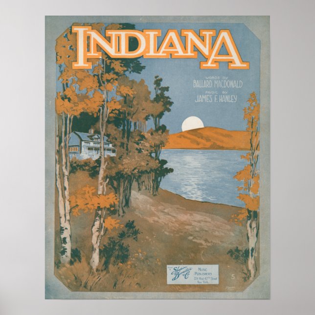 Póster Volver A Casa En Indiana (Frente)