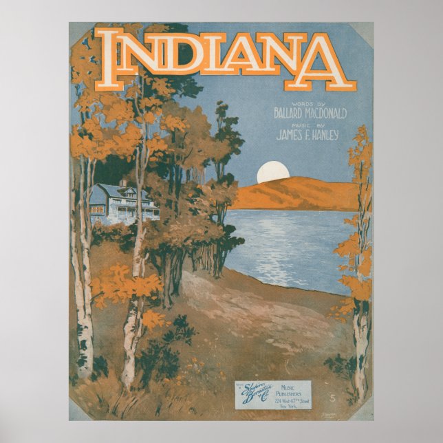 Póster Volver A Casa En Indiana (Frente)