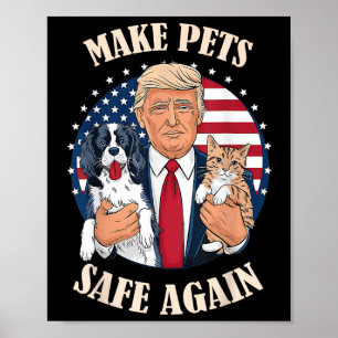 Póster Volver A Hacer Seguros A Los Mascotas, Debate Sobr
