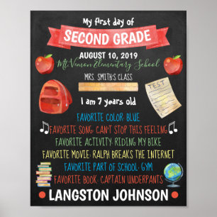 Póster Volver a la escuela
