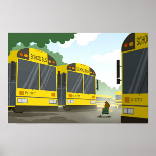 Póster Volver a la escuela