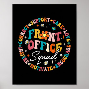 Póster Volver A La Escuela Profesora Front Office Squad F